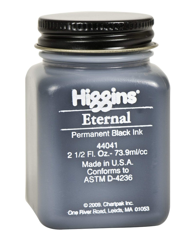 Higgins Black Eternal Ink, 2.5 Oz Bottle (44041) - Image 1